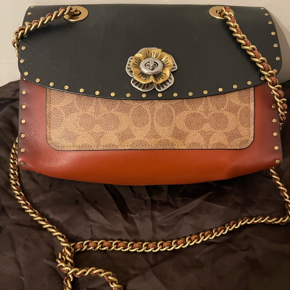 COACH - Handbag Leather multi colored